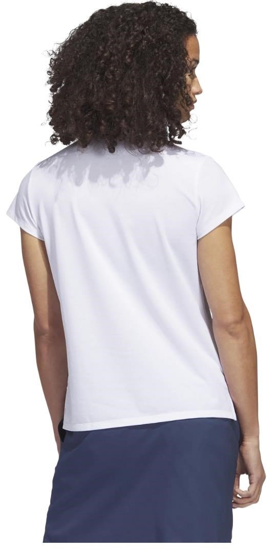 Adidas Go-To Heathered polo da donna, white melange
