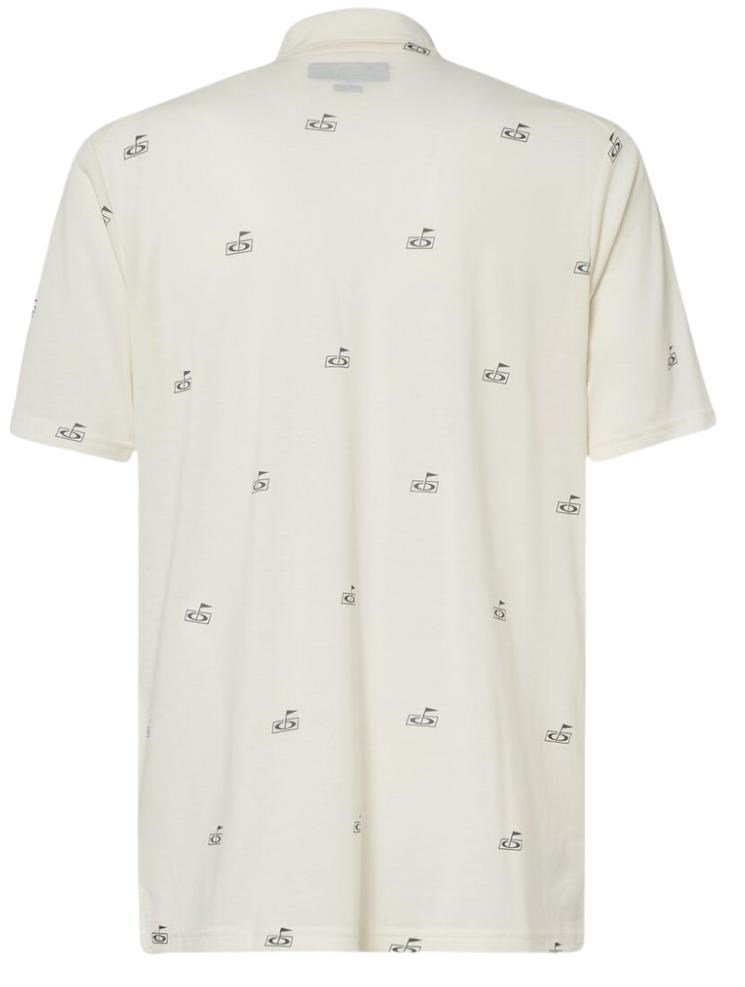 Oakley Golf Flag Pattern polo da uomo, arctic white