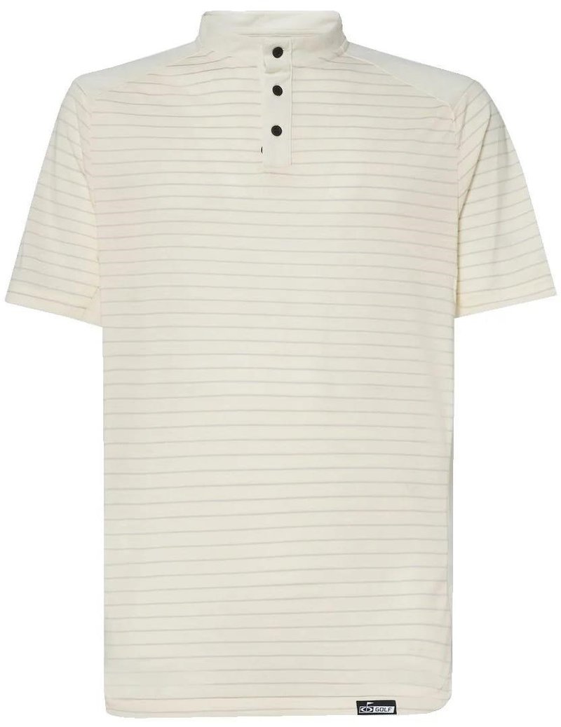 Oakley Fringe Stripe polo uomo, arctic white