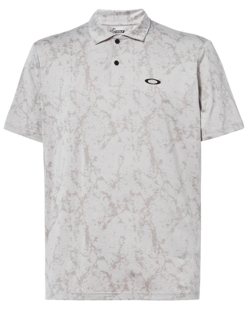 Oakley Marble Jaquard polo da uomo, bianco artico