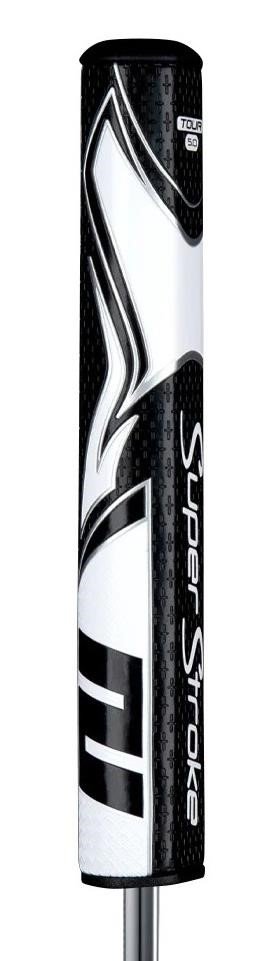 SuperStroke Zenergy Tour 5.0 grip per putter, nero/bianco