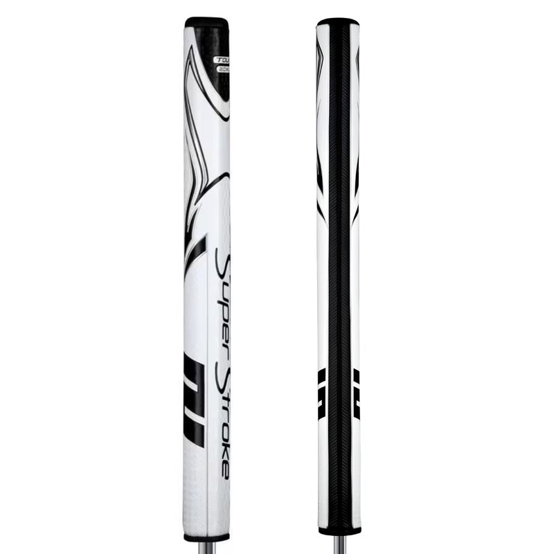 SuperStroke Zenergy XL Plus 3.0 grip per putter, bianco/nero