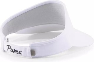 Puma P Visor Adj visiera universale 2023, bianco brillante/nero