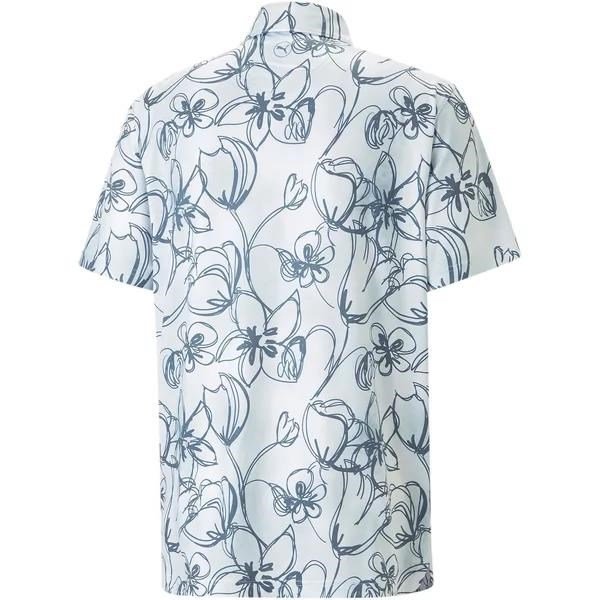 Puma Cloudspun Stems polo da uomo, white/evening sky
