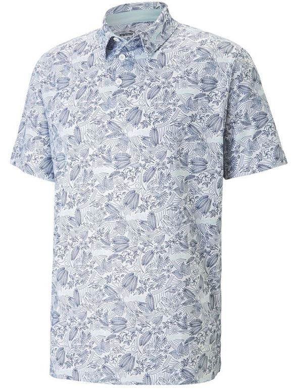 Puma Mattr Seaplanes polo da uomo, navy blazer/tropical aqua
