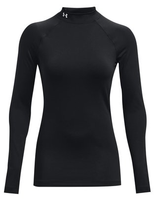 Under Armour Authentics Mockneck maglia termica da donna, nera