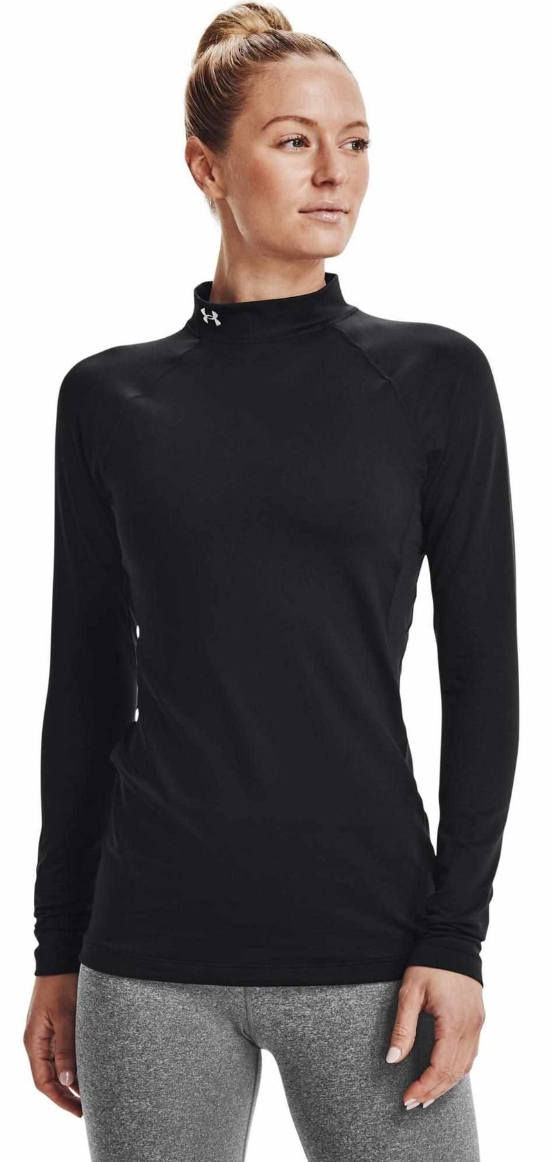 Under Armour Authentics Mockneck maglia termica da donna, nera