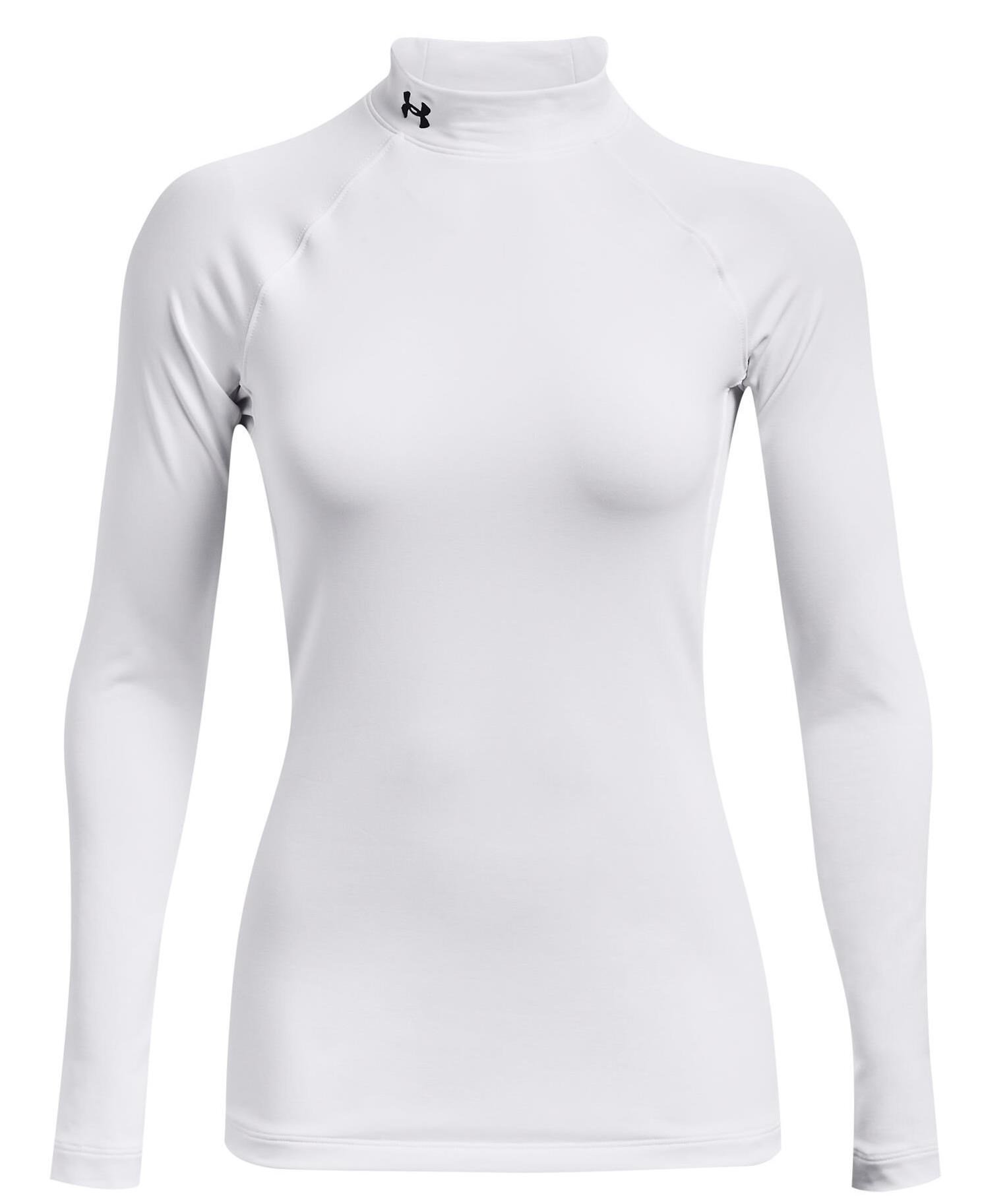 Under Armour Authentics Mockneck maglia termica da donna, bianca