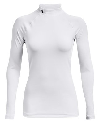 Under Armour Authentics Mockneck maglia termica da donna, bianca