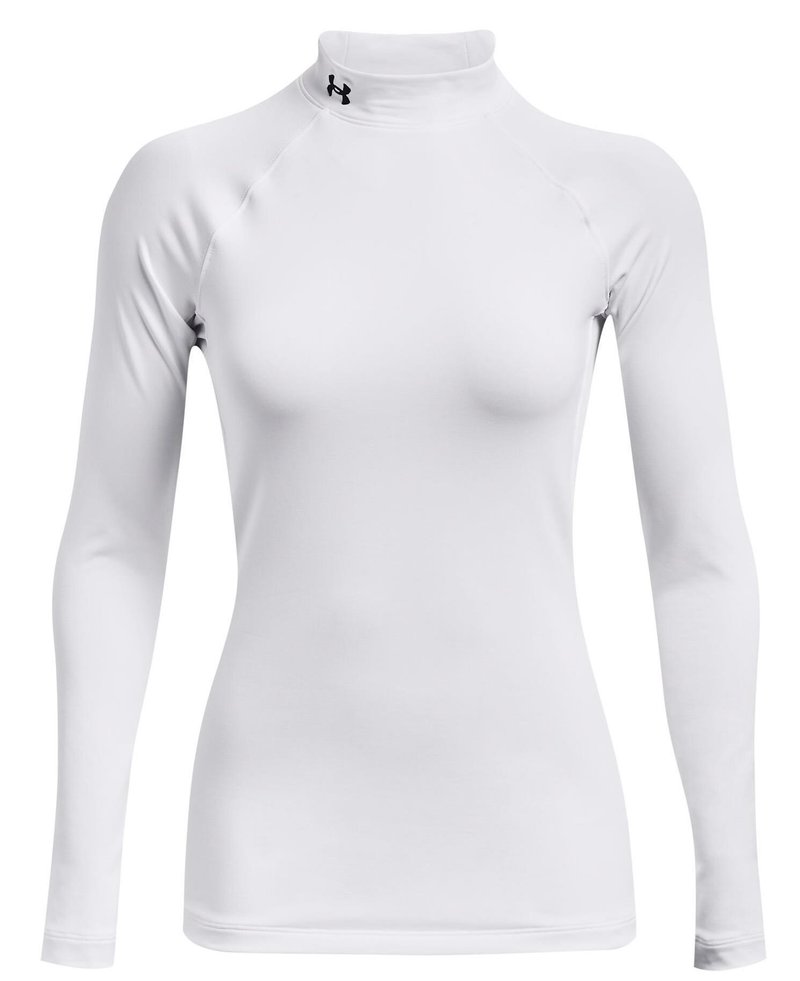 Under Armour Authentics Mockneck maglia termica da donna, bianca