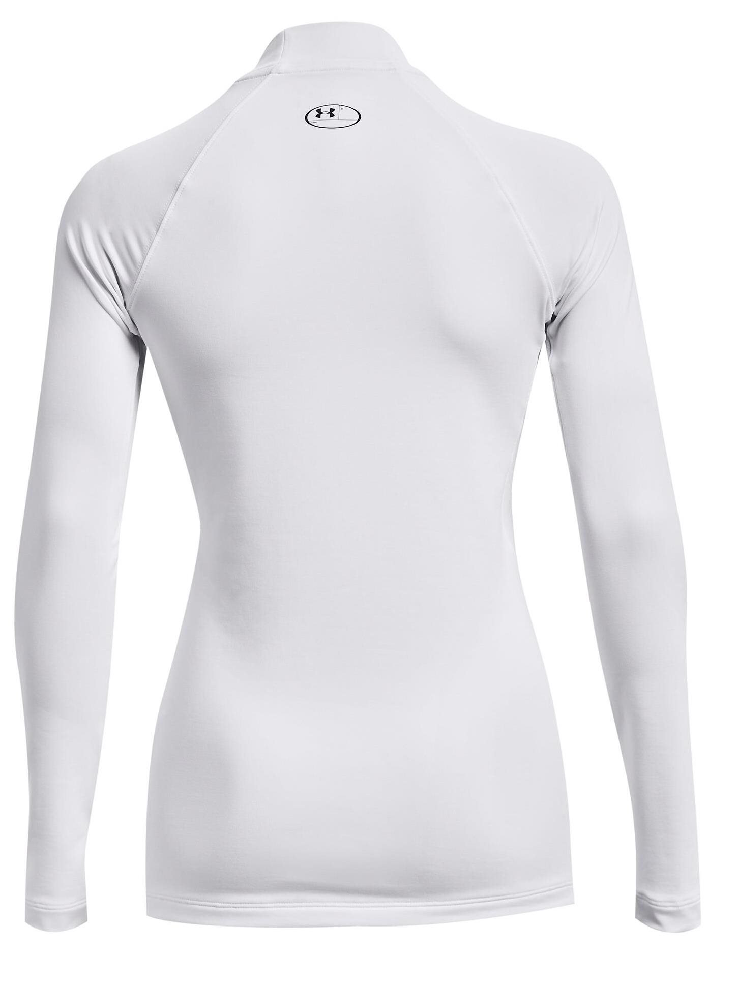 Under Armour Authentics Mockneck maglia termica da donna, bianca