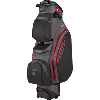 Bennington DRY-QO 14 cart bag impermeabile, nero/grigio/rosso
