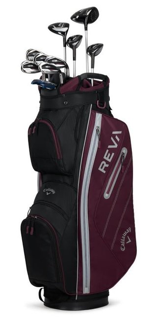 Callaway Reva 8PC Eggplant set da golf femminile, grafite, +cart bag