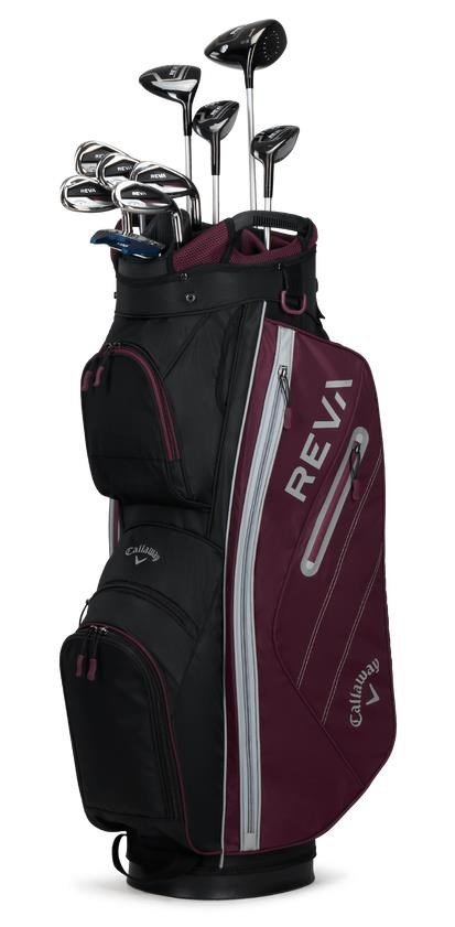 Callaway Reva 8PC Eggplant set da golf femminile, grafite, +cart bag