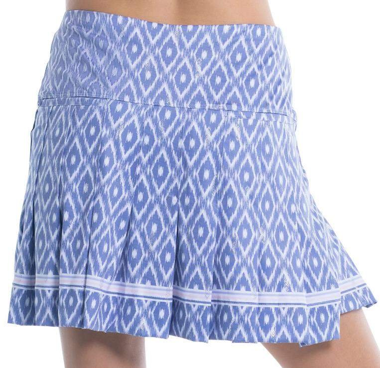Lucky in Love Ikat Pleated golf short skort 2023 gonna donna, shadow