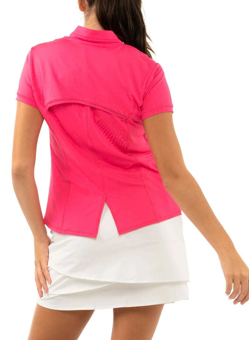 Lucky in Love Chi Chi Short Sleeve polo da donna, melone