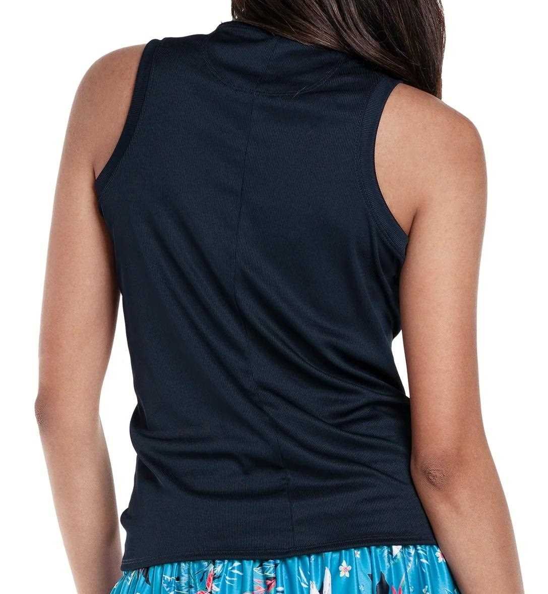 Lucky in Love Twist It Up polo senza maniche da donna, midnight