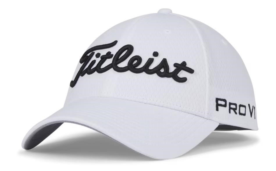 Titleist Tour Elite cappellino da uomo, bianco/nero