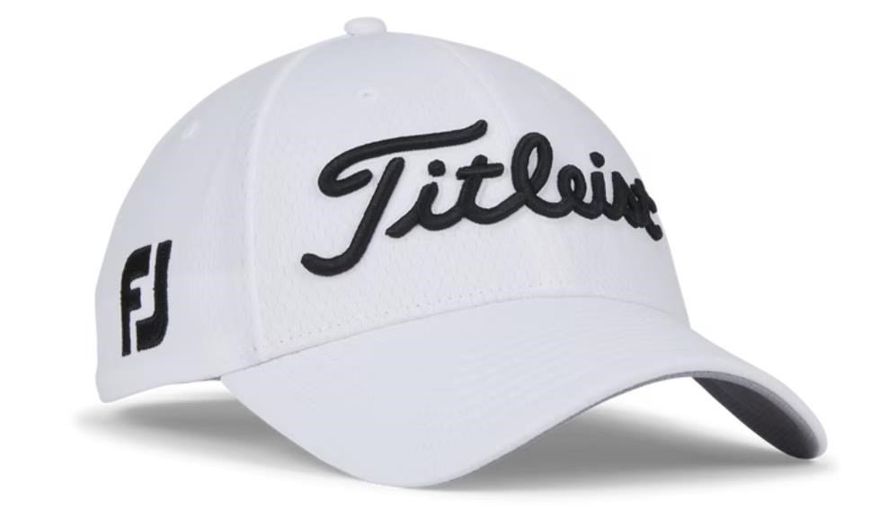 Titleist Tour Elite cappellino da uomo, bianco/nero