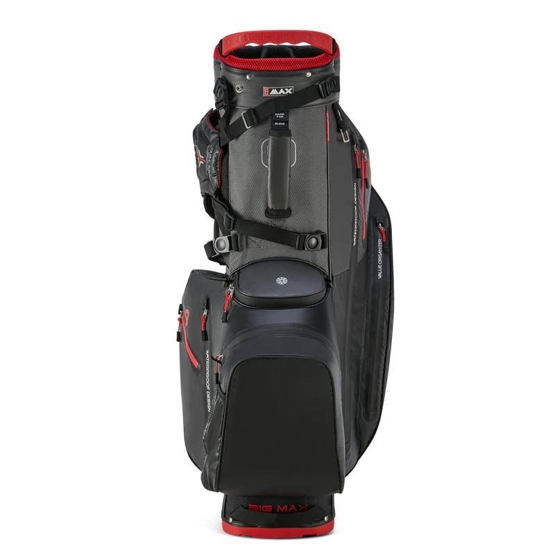 Big Max AQUA Hybrid 4 stand bag, nero/carbone/rosso