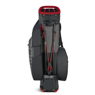 Big Max AQUA Hybrid 4 stand bag, nero/carbone/rosso