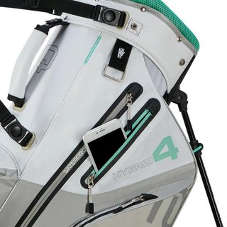Big Max AQUA Hybrid 4 stand bag, white/grey/mint