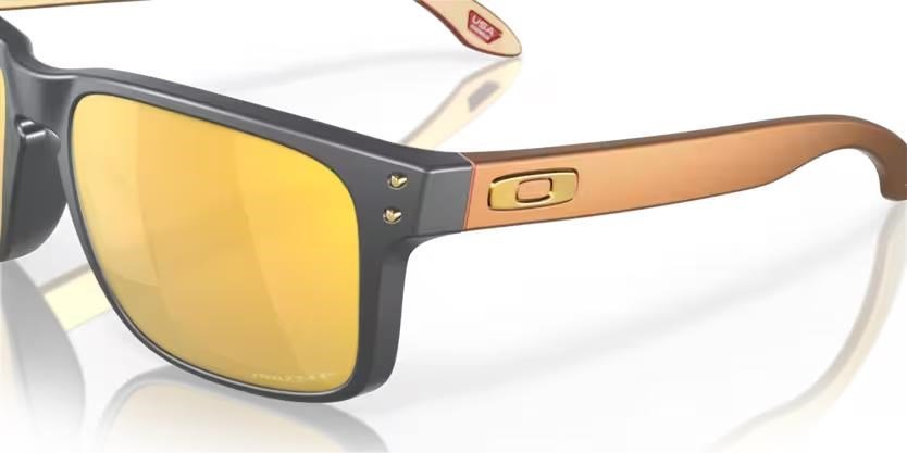 Oakley Holbrook Steel Colection Matte Carbon Prizm 24K Polarized occhiali da sole