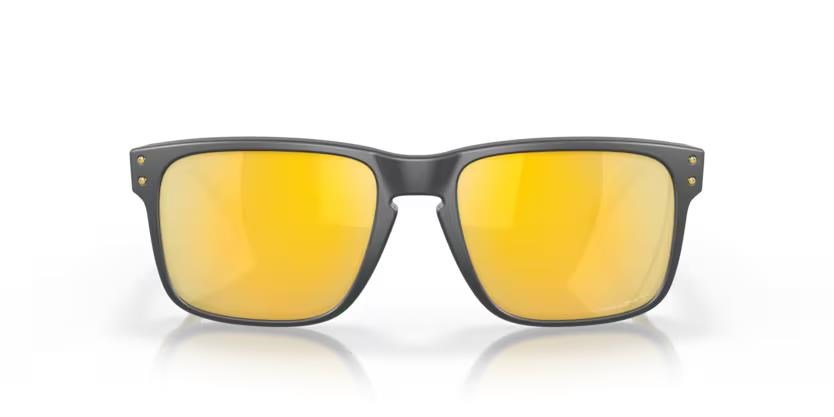 Oakley Holbrook Steel Colection Matte Carbon Prizm 24K Polarized occhiali da sole