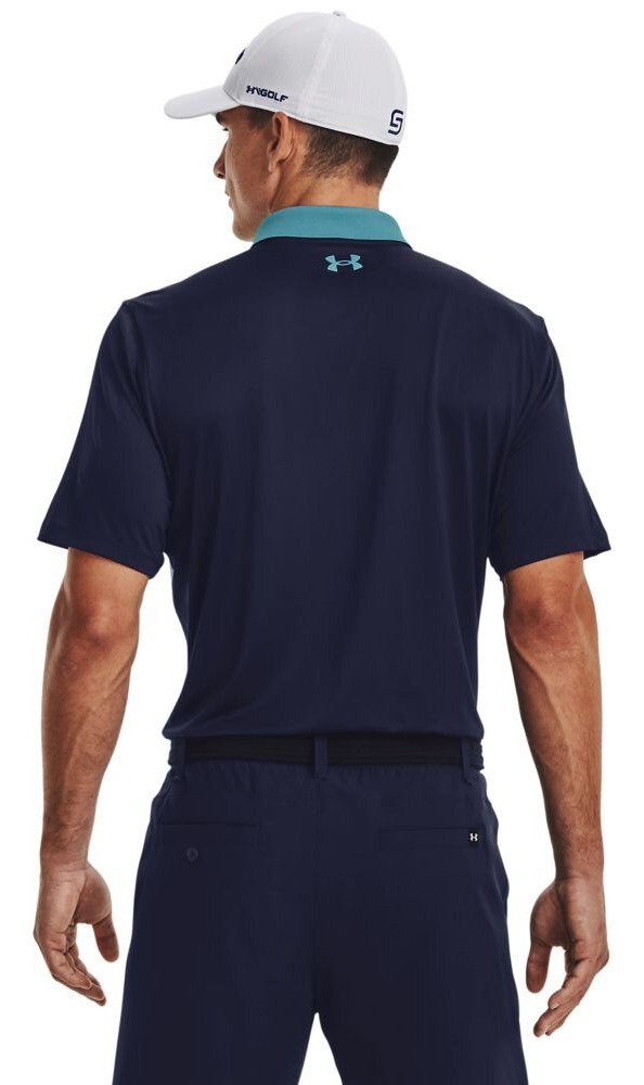Under Armour Perf 3.0 Color Block polo da uomo, glacier blue