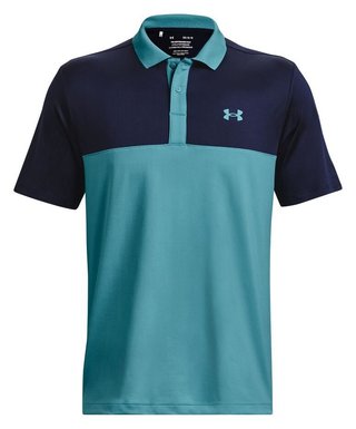 Under Armour Perf 3.0 Color Block polo da uomo, glacier blue