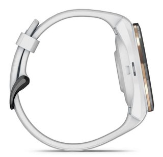 Garmin Approach S70 42 mm GPS orologio, lunetta in ceramica nera/cinturino in silicone bianco