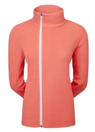 Footjoy Asymmetric Full-Zip Fleece felpa da donna, pesca