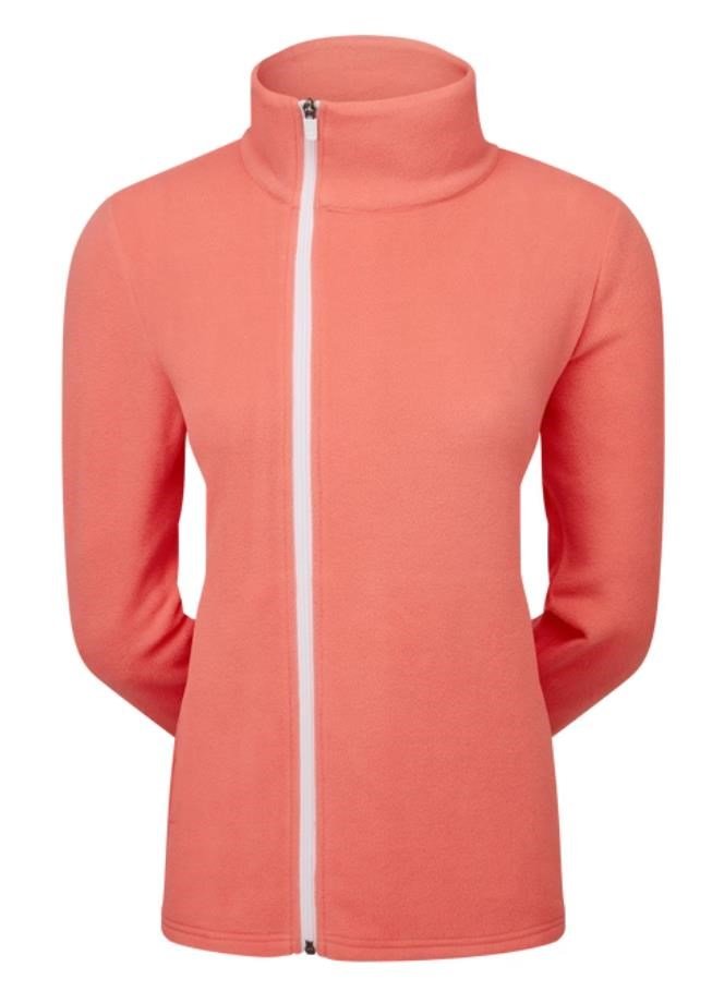 Footjoy Asymmetric Full-Zip Fleece felpa da donna, pesca