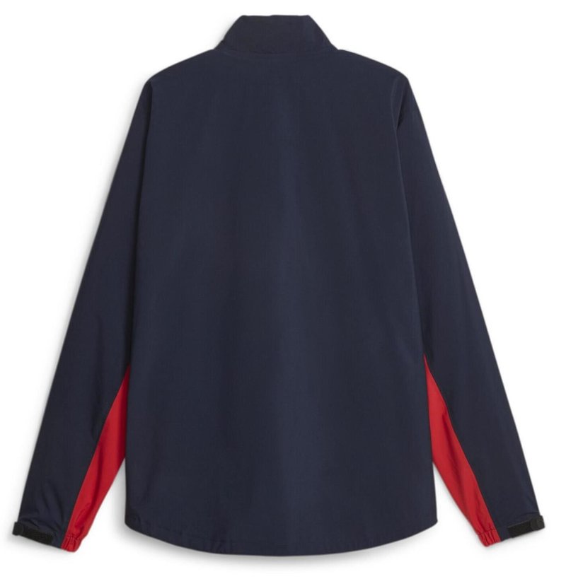 Puma DryLbl Rain giacca uomo, navy blazer/strong red