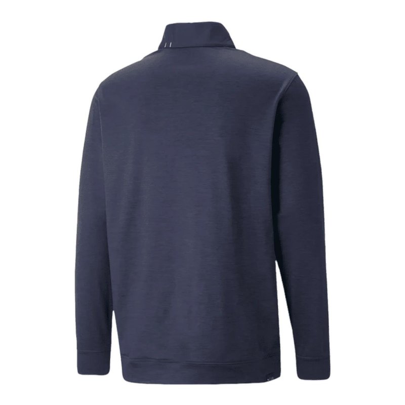 Puma Cloudspun Colorblock 1/4 Zip felpa da uomo, navy blazer