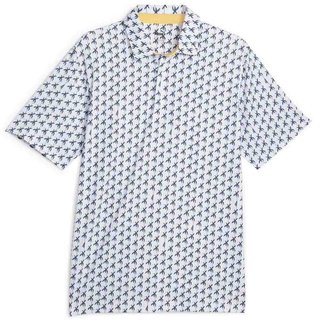Puma Mattr Palms polo uomo, white glow/navy blazer