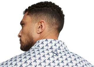 Puma Mattr Palms polo uomo, white glow/navy blazer