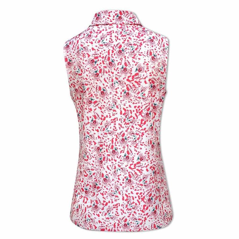 Puma Mattr Mariposa SL polo da donna, strawberry burst/bold blue