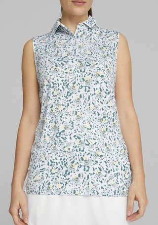 Puma Mattr Mariposa SL polo da donna, bold blue/flaxen