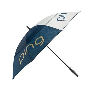 PING Golf Ping G Le3 Double Canopy ombrello da golf donna 62", navy/oro