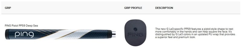 PING G Le3 Anser putter da donna