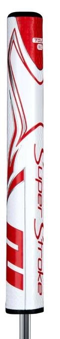 SuperStroke Zenergy Tour 3.0 grip per putter, bianco/rosso