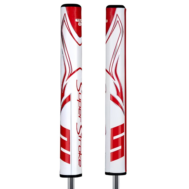 SuperStroke Zenergy Tour 3.0 grip per putter, bianco/rosso
