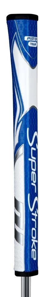 SuperStroke Zenergy Pistol GT Tour putter grip, blu/bianco