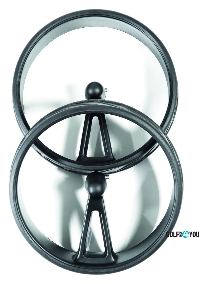 JuCad Complete Wheel Set (3) per carrelli elettrici PHANTOM TITAN (cerchi e pneumatici), titanium