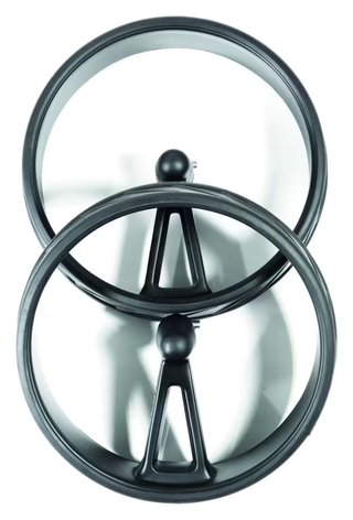 JuCad Complete Wheel Set (3) per carrelli elettrici PHANTOM TITAN (cerchi e pneumatici), titanium