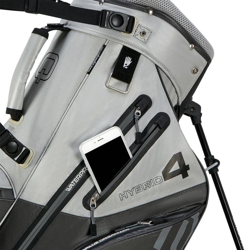 Big Max AQUA Hybrid 4 stand bag, grigio/argento(nero)