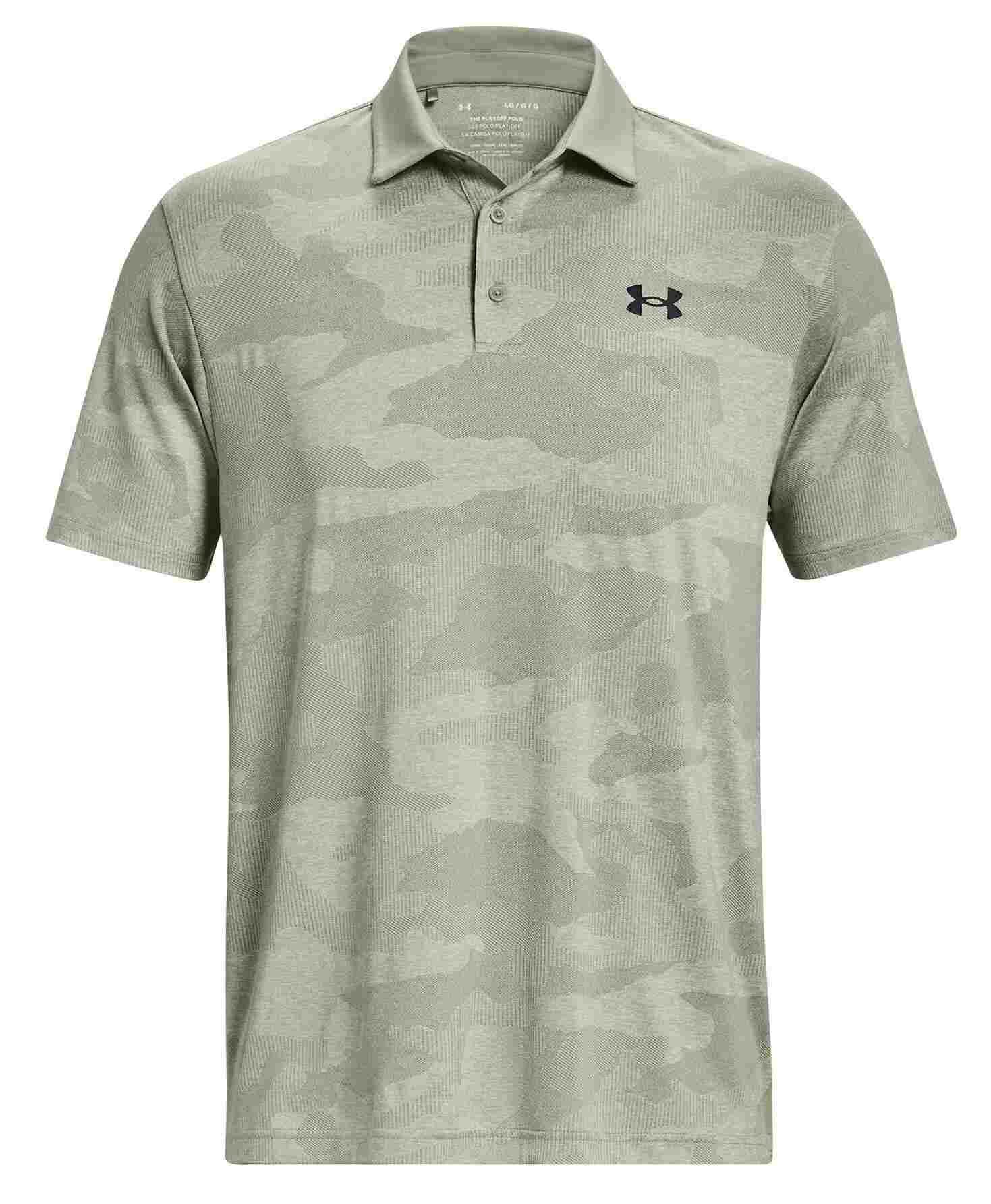 Under Armour Playoff Camo Jacquard polo da uomo, grove green