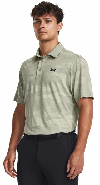 Under Armour Playoff Camo Jacquard polo da uomo, grove green
