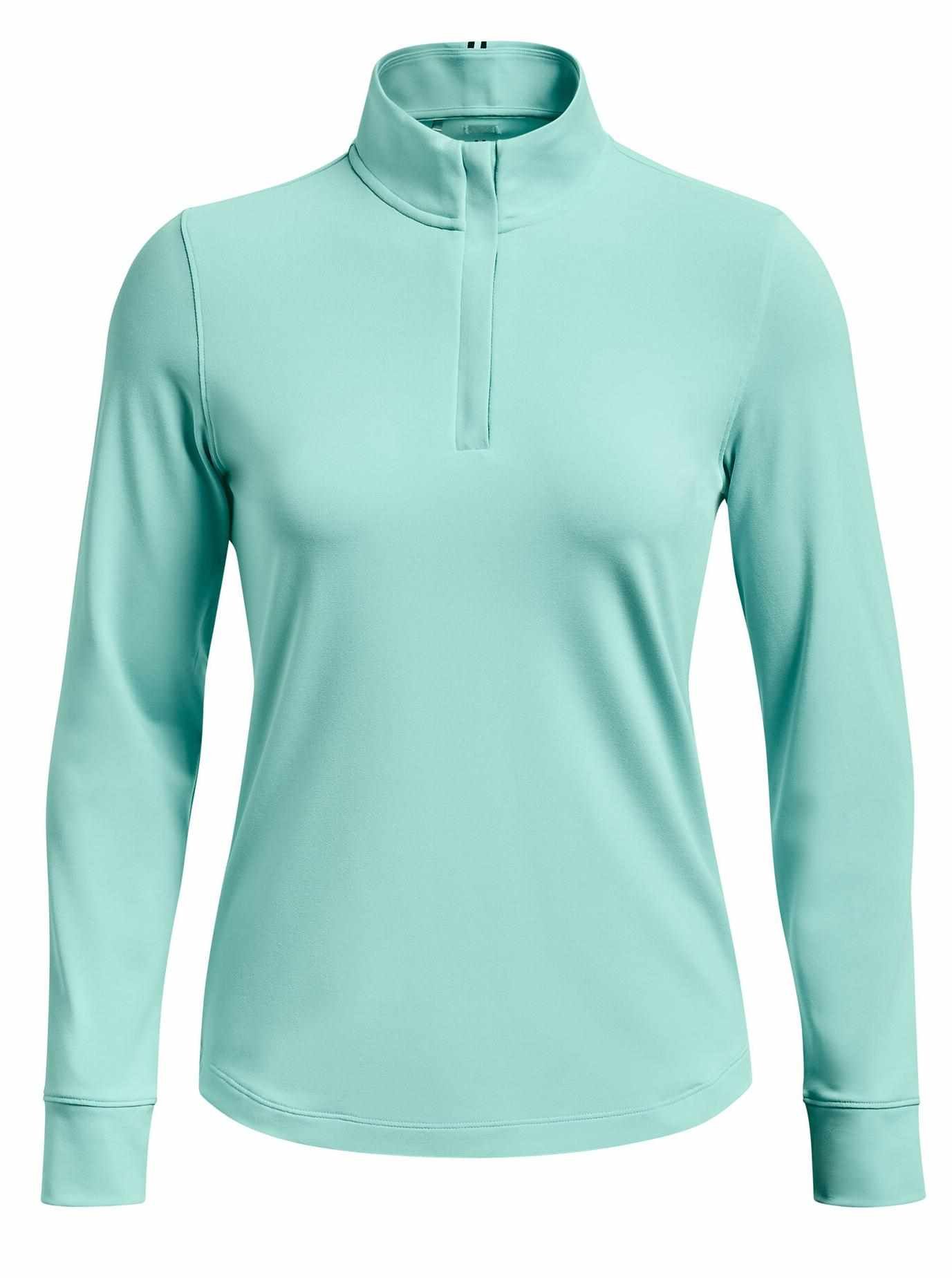 Under Armour Playoff 1/4 Zip felpa da donna, neo turquoise